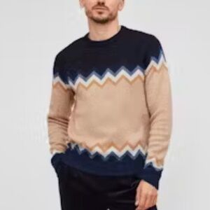 Bonobos Colorblock Crew Neck Sweater Men’s size large slim